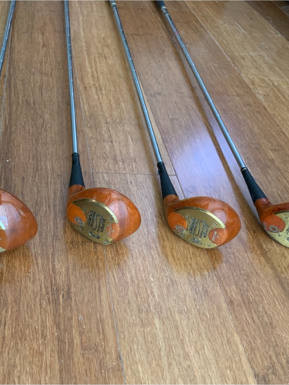 VTG GOLF CLUBS SUPER EYE-O- MATIC MACGREGOR TOURNEY WOODS PERSIMMON STEEL SHAFT - Picture 2 of 16